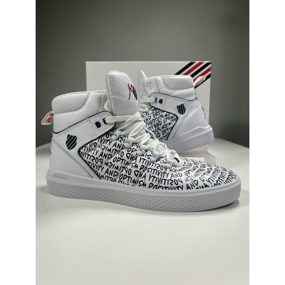 K-Swiss Shoes Men’s 10.5 White GaryVee 004 Positivity And Optimism High Tops